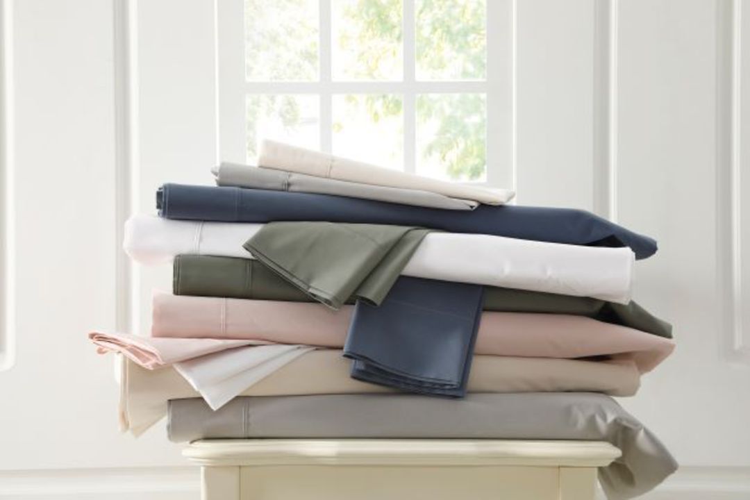 MM Linen - Pure Cotton 250 Thread Count Sheet Set - Denim image 0